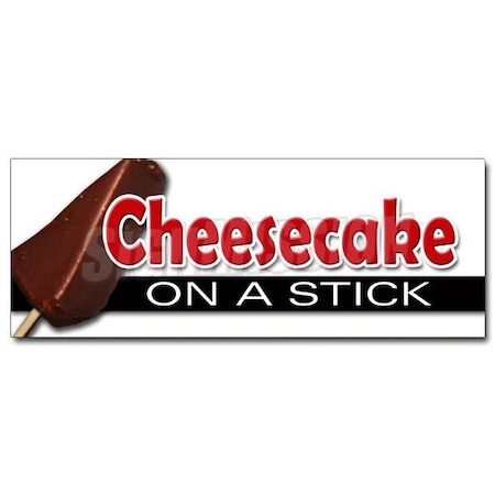 CHEESECAKE ON A STICK DECAL Sticker Frozen Cheese Cake Pop Stick Chocolate